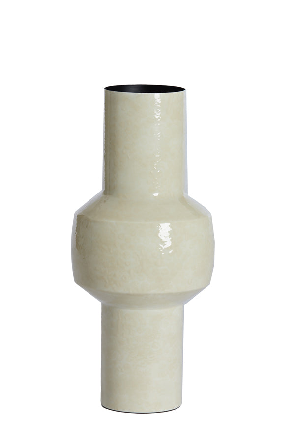 Elegant Cream Vase Ø18x42 cm Senuma Gloss Finish