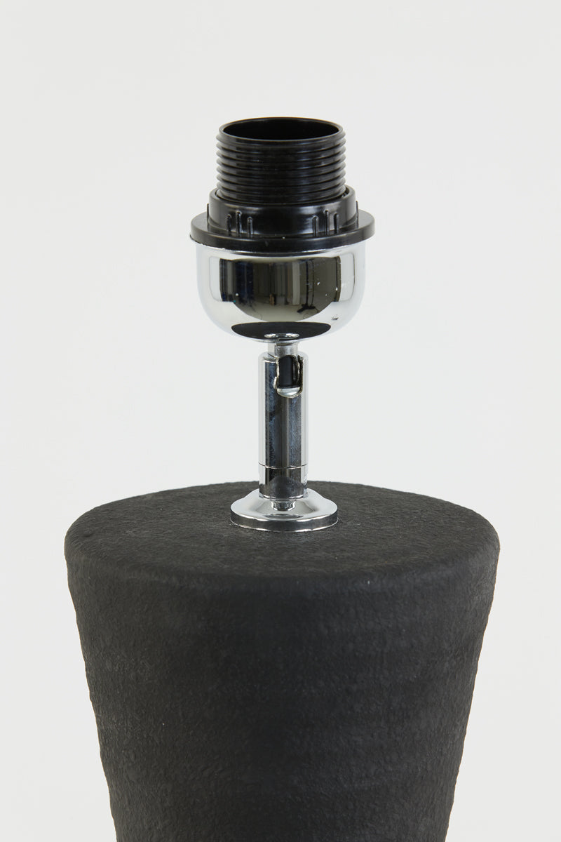 Sleek Black Ceramic Lamp Base (Ø18.5x51 cm) - Ayla Design
