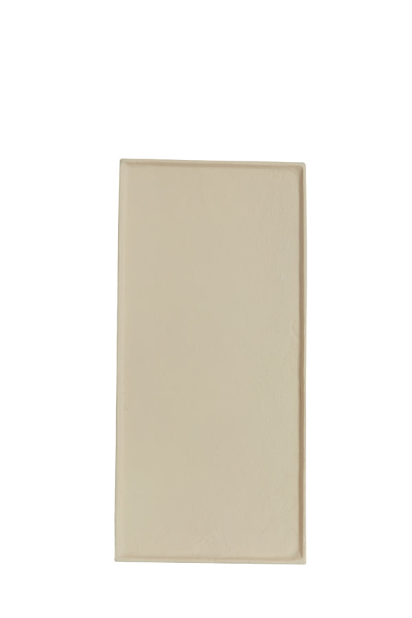 Elegant Maes Cream Serving Platter, 40x19x1 cm
