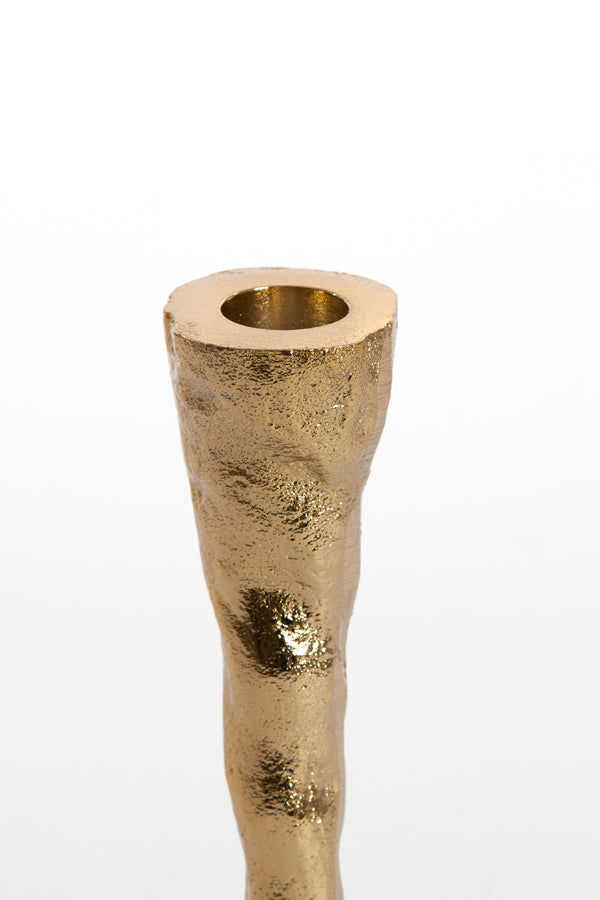 Gleaming Gold Solamaza Candle Holder 9.5x20 cm