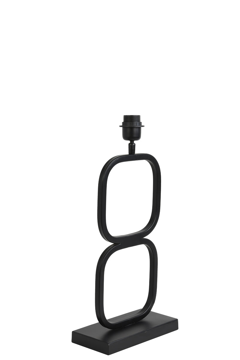 Matte Black Lutika Lamp Base 46x23x11.5 cm