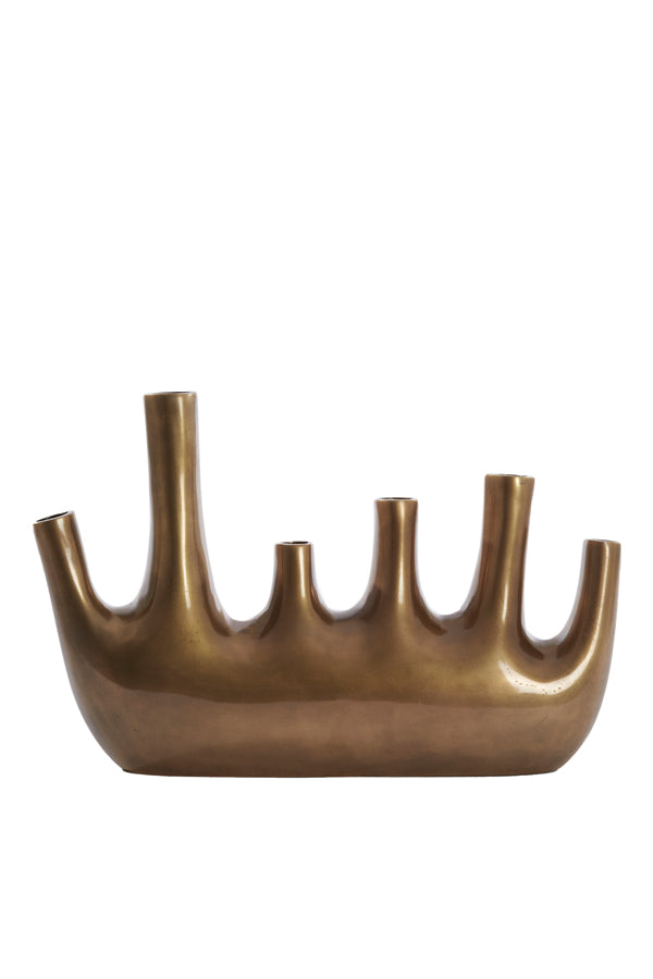 Antique Bronze Kuta Decorative Vase 43x7.5x28 cm