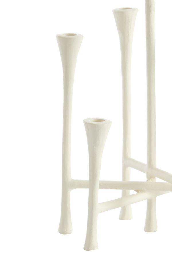 Elegant Cream 7-Light Candle Holder 26x23x45 cm