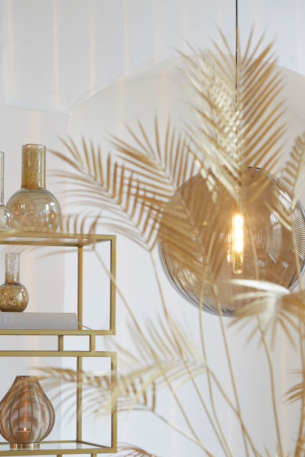 Golden-Bronze Glass Pendant Lamp Ø48 cm Magdala Design