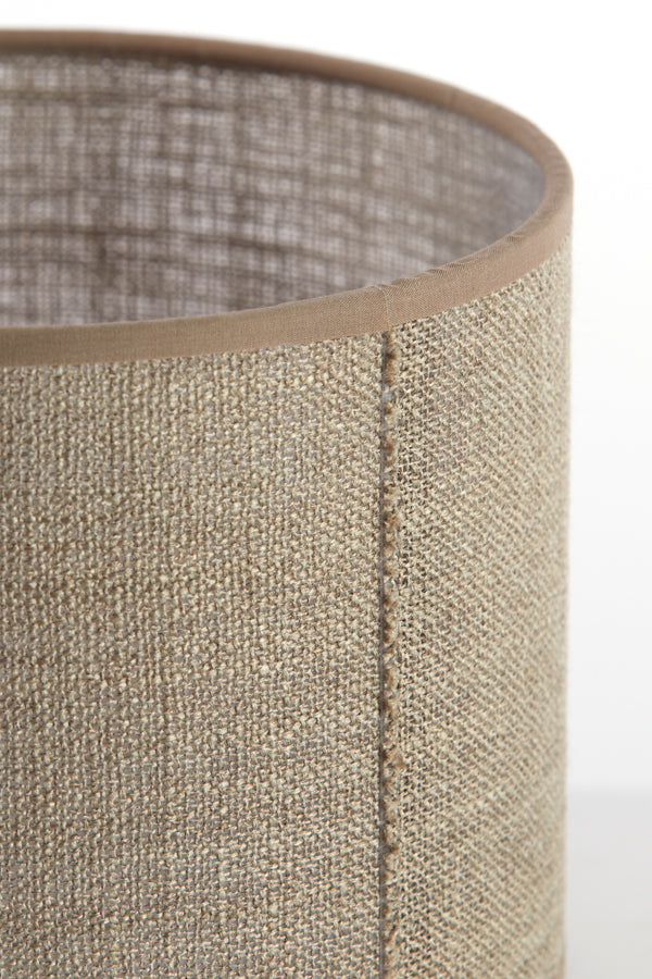 Caden Beige Lampshade - 20x20x15 cm Cylindrical Design