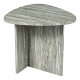 Isidro Side Table Brown Stone Effect