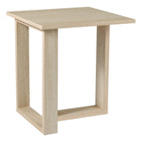 Prue Side Table Travertine Effect