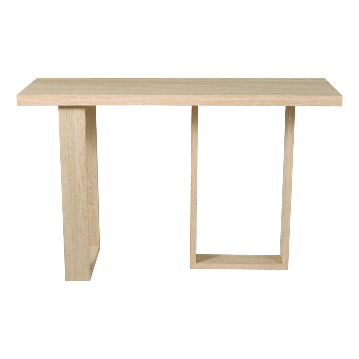 Prue Console Table Travertine Effect