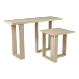 Prue Console Table Travertine Effect