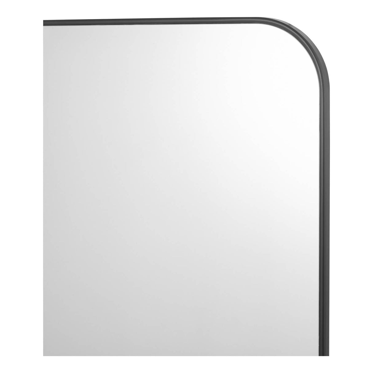 Firuz Rectangle Mirror Thin Matt Black Frame 60 X 90cm