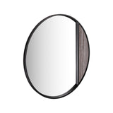 Rasmus Mirror Brown Stone Effect and Matt Black 50cm