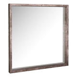 Rocco Mirror Distressed Concrete Effect 80 X 80cm