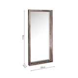 Rocco Mirror Distressed Concrete Effect 90 X 50cm