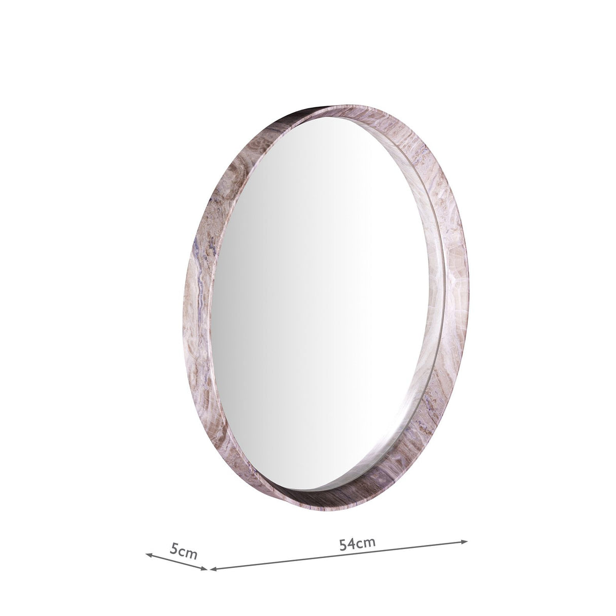 Seyah Mirror Brown Stone Effect 54cm