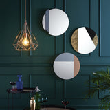 Yulia Silver And Smoked Mirror 50cm