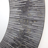 Neome Round Mirror With Purple/Grey Frame 80cm