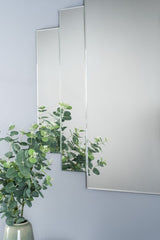 Odeon Rectangle Stepped Mirror 88 x 88cm