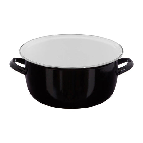 Telo Black Enamel On Steel Deep Fryer