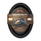 Carvara Black Enamel Small Casserole Dish