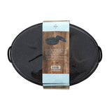 Carvara Black Enamel Small Casserole Dish