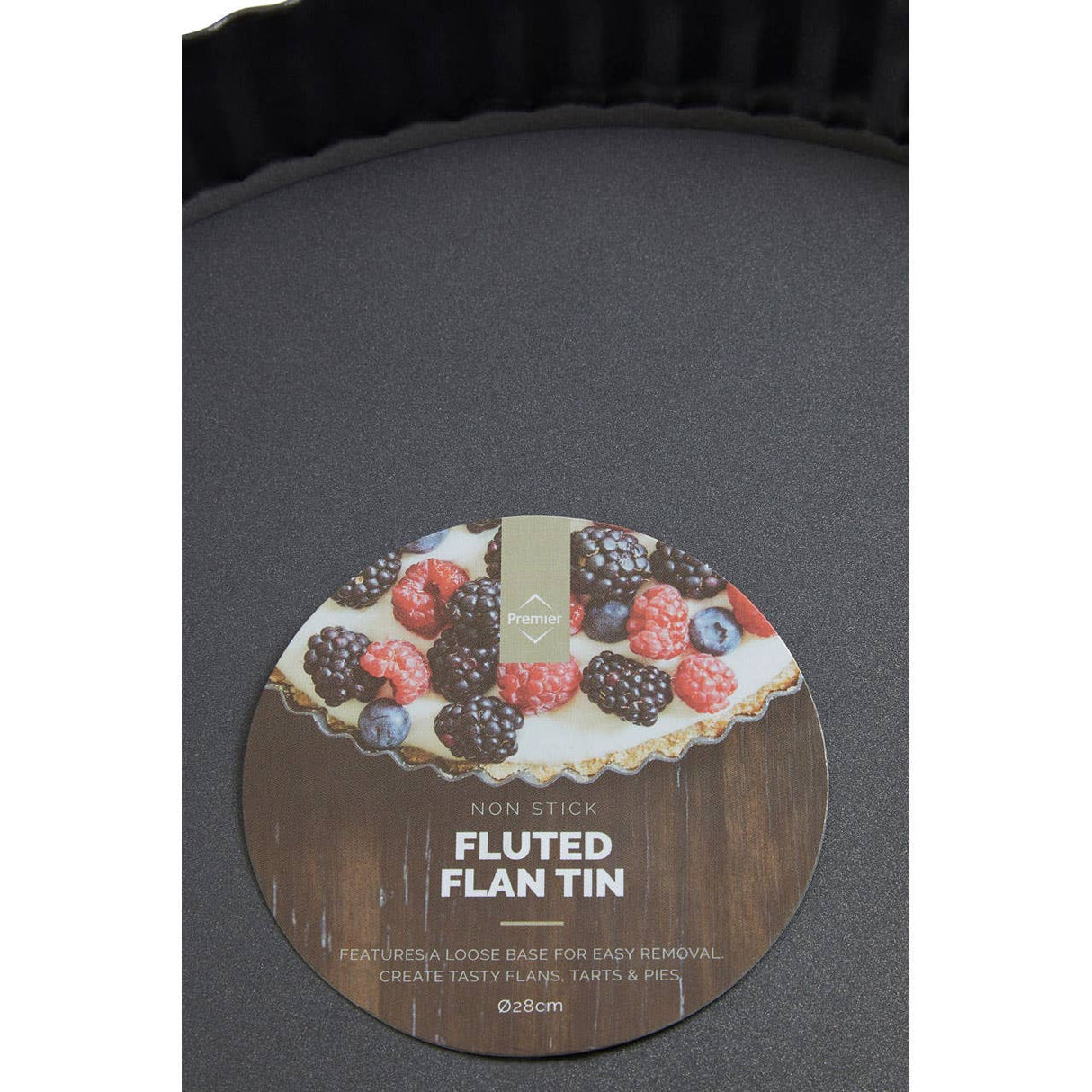 Large Fluted Flan Tin