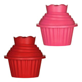 3Pc Hot Pink Giant Cupcake Set