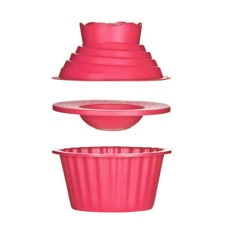 3Pc Hot Pink Giant Cupcake Set