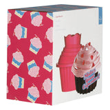 3Pc Hot Pink Giant Cupcake Set