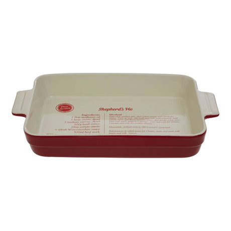 From Scratch Red Stoneware 3300ml Oven Dish