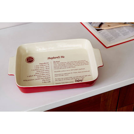 From Scratch Red Stoneware 3300ml Oven Dish