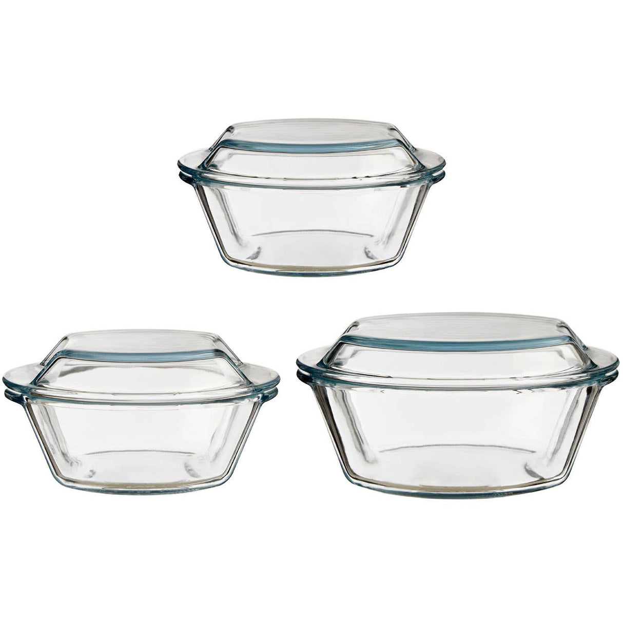 Set Of Three Casserole Dishes