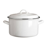 Porter 4700ml White Enamel Casserole Dish