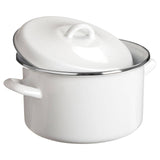 Porter 4700ml White Enamel Casserole Dish