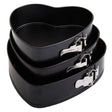 From Scratch Set Of Three Heart Shaped Springform Cake Tins