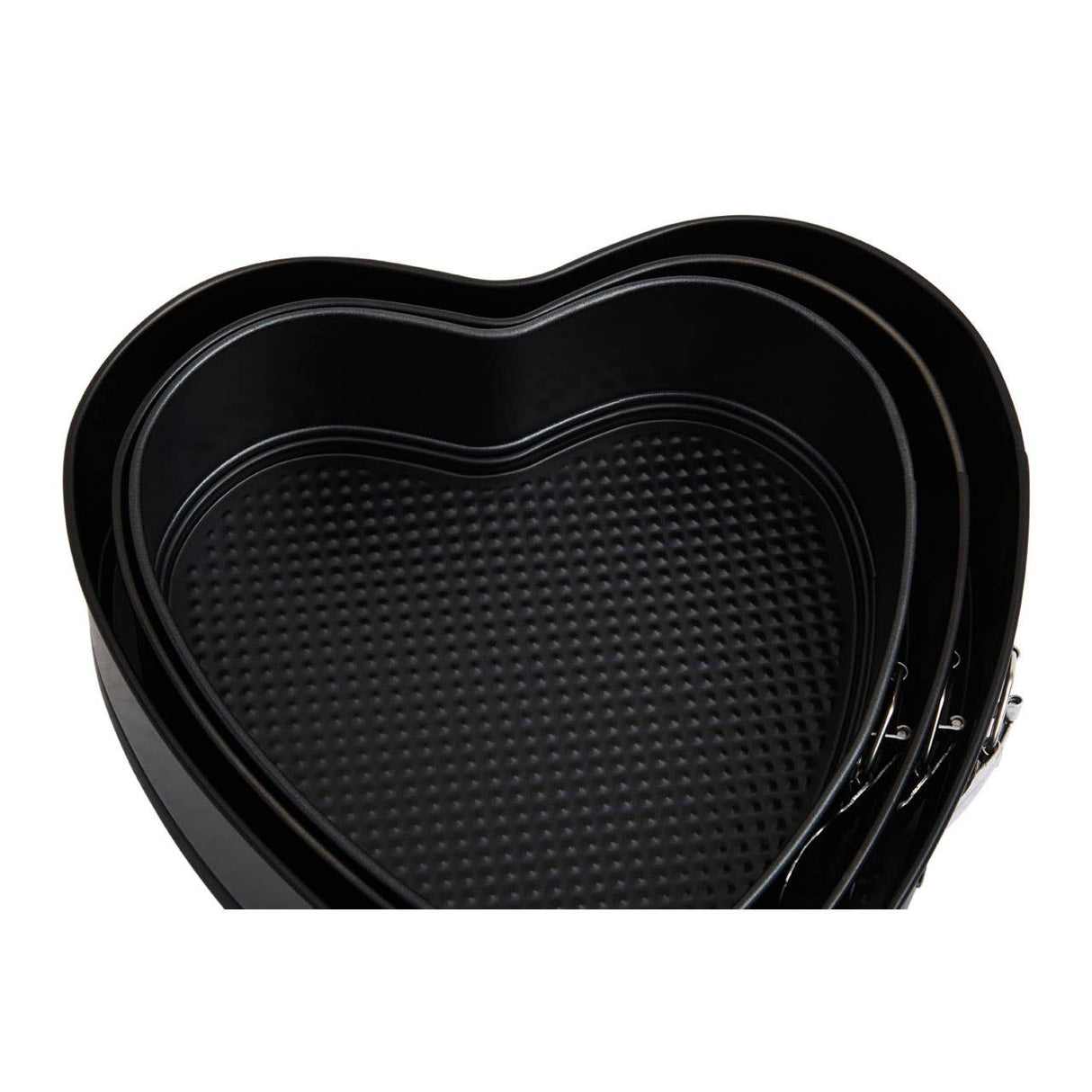 From Scratch Set Of Three Heart Shaped Springform Cake Tins