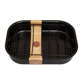 From Scratch Large Black Roasting Pan With Rack