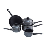 Viggo 5Pc Dark Silver Cookware Set