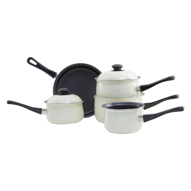 Viggo 5Pc Cream Belly Pan Set