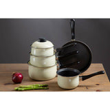 Viggo 5Pc Cream Belly Pan Set
