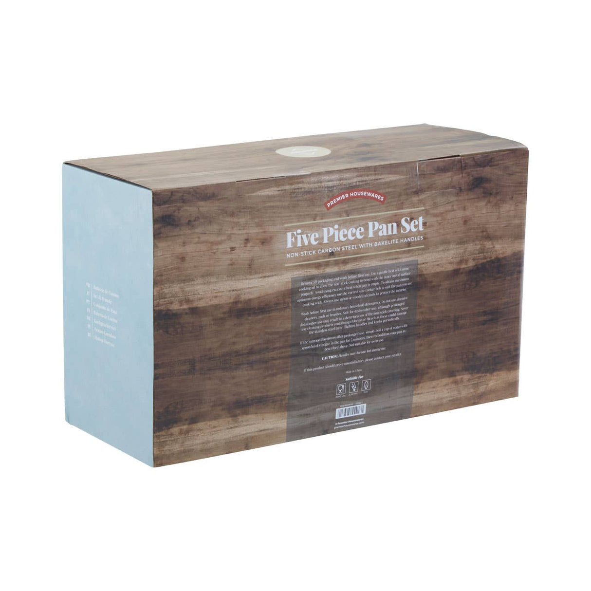 Viggo 5Pc Red Belly Pan Set