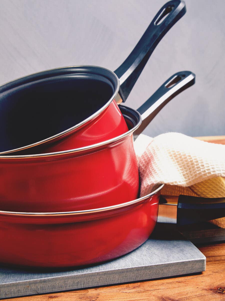 Viggo 5Pc Red Belly Pan Set
