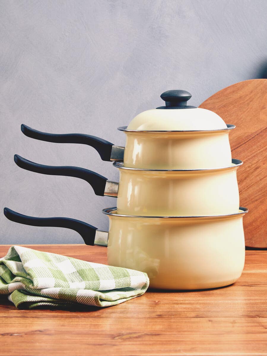 Viggo 3Pc Cream Belly Pan Set