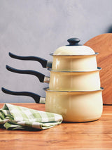 Viggo 3Pc Cream Belly Pan Set