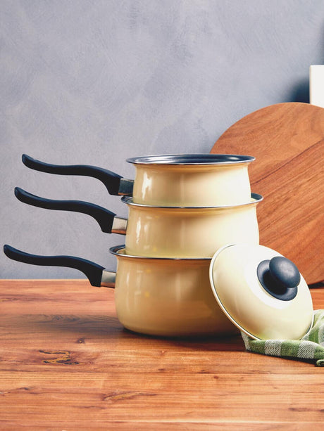 Viggo 3Pc Cream Belly Pan Set