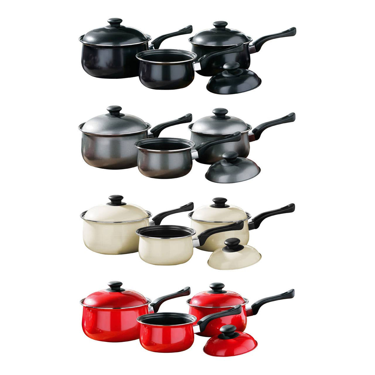 Viggo 3Pc Silver Belly Pan Set