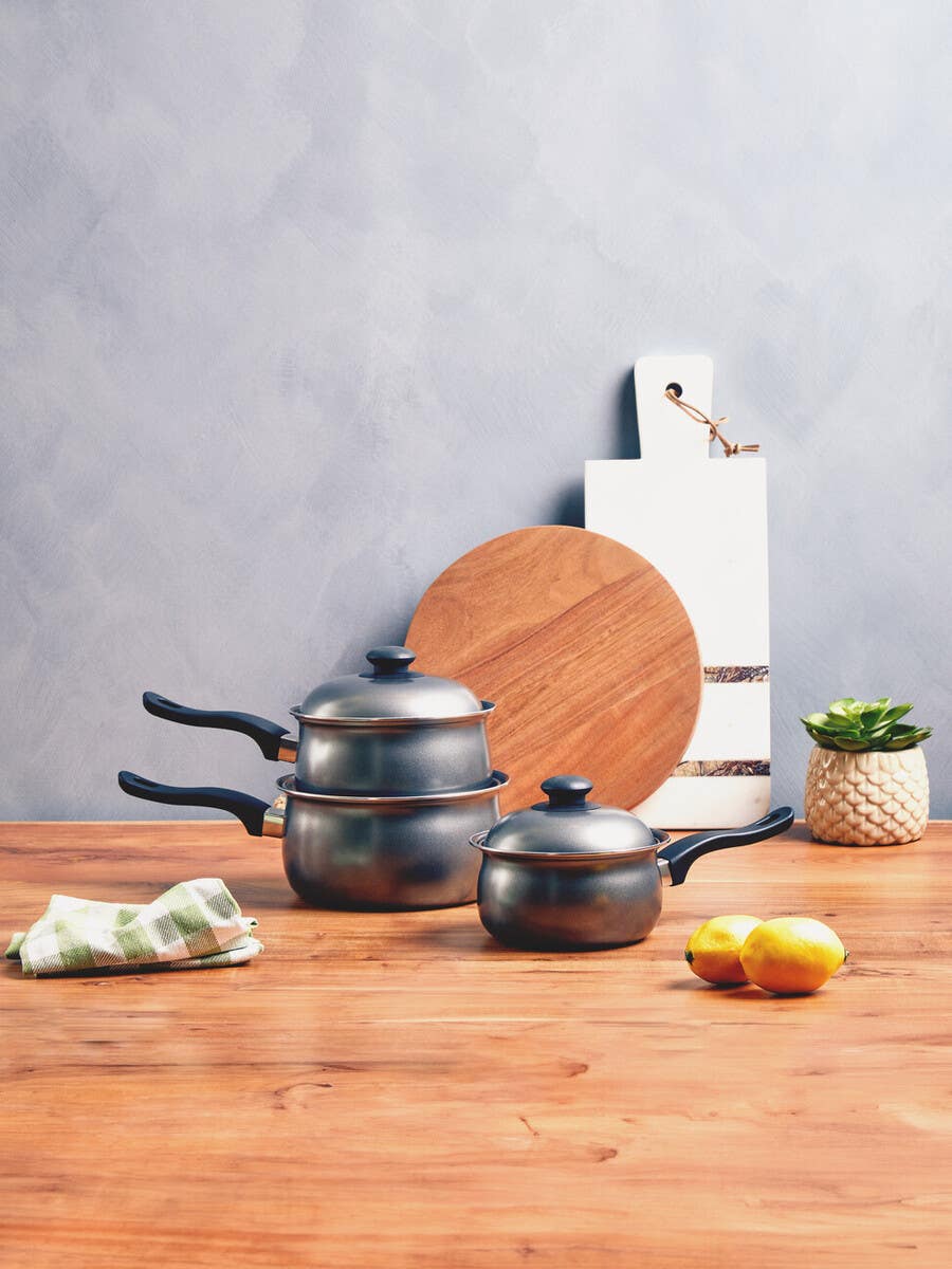 Viggo 3Pc Silver Belly Pan Set