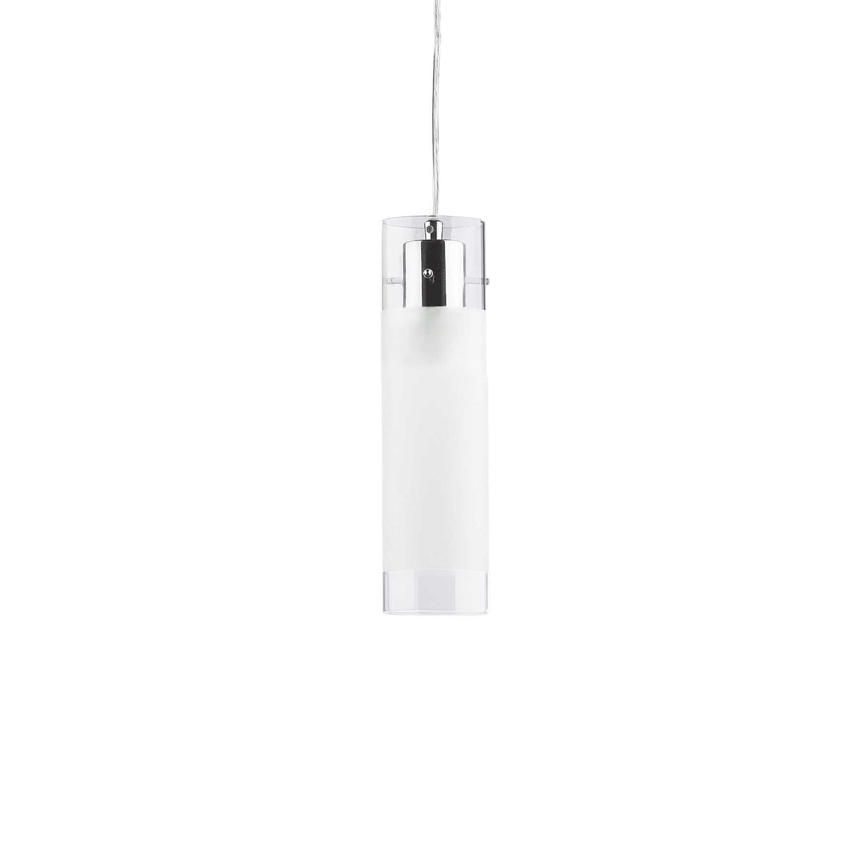 Modern Frosted Glass Tube Pendant Light