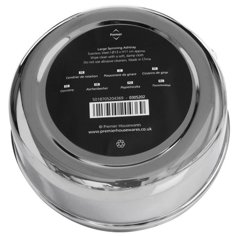 Chrome Effect Large Spinning Ashtray