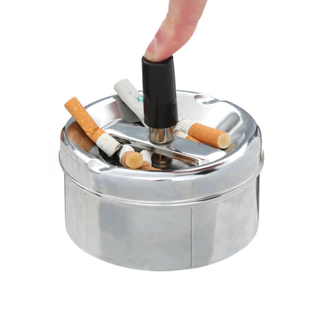 Chrome Effect Small Spinning Ashtray