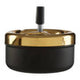 Large Gold And Matte Black Spinning Ashtray